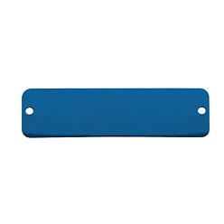 Bleu Acier Électrophorèse chaînes de fer tordues, non soudée, avec bobine, couleur unie, ovale, bleu acier, 3x2.2x0.6mm