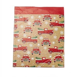 Car Kraft Paper & Plastic Bubble Envelope Bags, Self-adhesive Bag, Christmas Theme, Rectangle, Car Pattern, 32.5x27.5x0.5cm