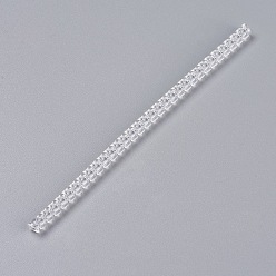 Clear Plastic Spring Coil, Invisible Ring Size Adjuster, Flat, Clear, 100x4mm