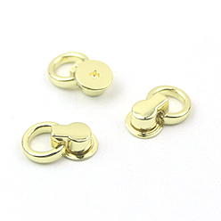 Light Gold Alloy Round Head Screwback Button, with Screw, Button Studs Rivets for Phone Case DIY, DIY Art Leather Craft, Light Gold, 1.7x0.65x0.4cm
