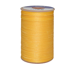 Gold Waxed Polyester Cord, 6-Ply, Gold, 0.55mm, about 38.27 yards(35m)/roll