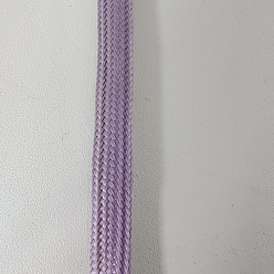 Medium Purple Luminous Polyester Cord Shoelace, Glow in the Dark Flat Shoe Lace, Medium Purple, 8mm, 1.2m/strand