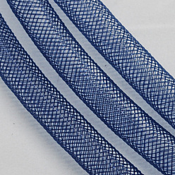 Prussian Blue Plastic Net Thread Cord, Prussian Blue, 8mm, 30Yards