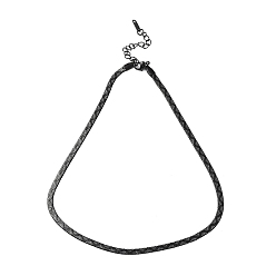 Gunmetal 304 Stainless Steel Herringbone Chain Necklace, Gunmetal, 15.98 inch(40.6cm)