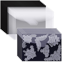 Прозрачный Пластиковые карманы для файлов, с магнитной накладкой, для хранения режущих матриц, прозрачные, 174~180x127~130 мм