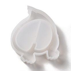 (7BDF) Прозрачный морозный бирюзовый Формы для зыбучих песков, Силиконовые формы, для уф-смолы, изготовление изделий из эпоксидной смолы, призрачный белый, 60x50x11.5 мм