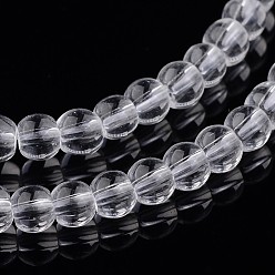 Claro Hebras de perlas de vidrio redondo, Claro, 3 mm, agujero: 1 mm, sobre 99 unidades / cadena, 11.8 pulgada