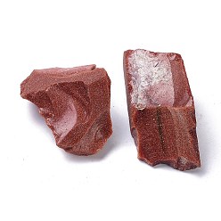 Камень с Пылевым Золотом Грубая необработанная синтетическая бусина из золотого камня, нет отверстий / незавершенного, самородок, 39~43x19~29x17~20 мм, Около 5 шт / 100 г