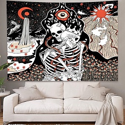 Planet Champignon tapisserie murale en polyester, tapisserie trippy rectangle pour mur chambre salon, modèle de la planète, 1300x1500mm