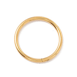 Golden 304 Stainless Steel Twister Clasps, Ring, Golden, 12x1mm, Inner Diameter: 10mm
