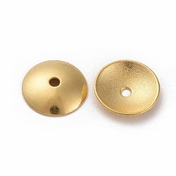 Oro Aleación de los granos de las tapas, sin plomo y cadmio, dorado, 13x1 mm, agujero: 2 mm