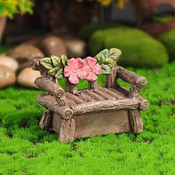 Furniture & Appliances Décorations d'affichage de figurines en résine, décoration de jardin micro paysager, chaise, 62x42x47mm