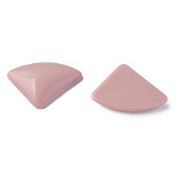 Pale Violet Red Opaque Acrylic Cabochons, Triangle, Pale Violet Red, 19.5x28x5mm, about 354pcs/500g