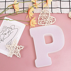 Letter P DIY Silicone Molds, Fondant Molds, Resin Casting Molds, for Chocolate, Candy, UV Resin, Epoxy Resin Craft Making, Letter.P, 160x126x36mm