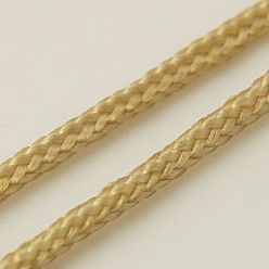 Blé Fils tressés en nylon, cordon de noeud chinois, ronde, blé, 1.5mm, environ 200.00 yards (182.88m)/rouleau