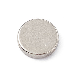 Платина Плоские круглые магниты на холодильник, офисные магниты, магниты для доски, прочные мини-магниты, платина, 8x1.5 мм