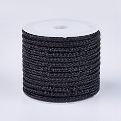 Noir Câble de fil d'acier tressé, noir, 3mm, environ 5.46 yards (5m)/rouleau