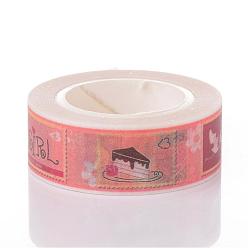 Colorful Dessert DIY Scrapbook Decorative Paper Tapes, Adhesive Tapes, Colorful, 15mm, 10m/roll