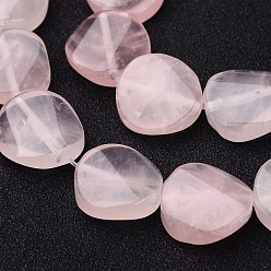 Quartz Rose Naturel a augmenté de brins de perles de quartz, torsion tour, 16x6mm, Trou: 1mm, Environ 24 pcs/chapelet, 15.4 pouce