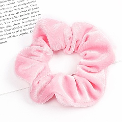 Pink Accessoires de cheveux élastiques pelucheux, pour les filles ou les femmes, chouchou / élastiques à cheveux chouchous, rose, 100mm