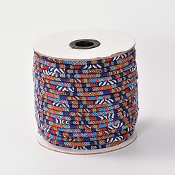 Blue Cloth Rope Ethnic Cords, Blue, 6mm, about 50yards/roll(150 feet/roll)
