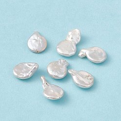 Coquillage De Mer Perles de perles de keshi naturelles baroques, gourde, couleur de coquillage, 17~26x12~14x3~5mm, Trou: 0.6mm