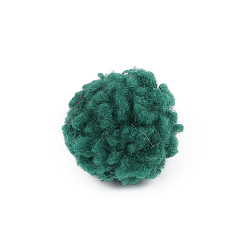 Темно-Зеленый Шарики из полиэстера с помпонами, для декоративных украшений diy, круглые, темно-зеленый, 4~5 см