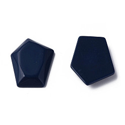 Bleu De Prusse Cabochons acryliques opaques, pentagone, null, 23.5x18x4mm, environ450 pcs / 500 g