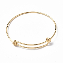 Real 18K Gold Plated Ion Plating(IP) Adjustable 304 Stainless Steel Bangles Making, Real 18K Gold Plated, Inner Diameter: 2-5/8 inch(6.55cm)