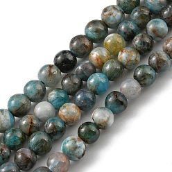 Apatite Rondes apatite naturelle perles brins, 4~5mm, Trou: 1mm, Environ 90 pcs/chapelet, 15.47'' (39.3 cm)