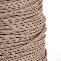BurlyWood Braided Korean Waxed Polyester Cords, BurlyWood, 0.8mm, about 87.48 yards(80m)/roll