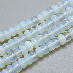 Opalite Opalite Beads Strands, Rondelle, 8x4~5mm, Hole: 1mm, about 80pcs/strand, 14.5~15 inch
