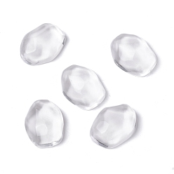 Clear Transparent Resin Cabochons, Water Ripple Cabochons, Twist Oval, Clear, 21.5x16.5x8mm