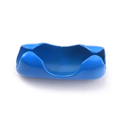 Dodger Azul Conectores de la cadena de bola de latón, azul dodger, 9x3~3.5 mm, agujero: 2.5 mm