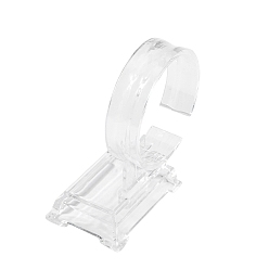 Прозрачный Пластиковых дисплеев браслет, c тип подставка для часов / браслета, прозрачные, 94x60x40 мм