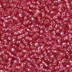 (2218) Silver Lined Mauve TOHO Round Seed Beads, Japanese Seed Beads, (2218) Silver Lined Mauve, 11/0, 2.2mm, Hole: 0.8mm, about 5555pcs/50g