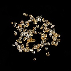 Citrine Natural Citrine Chip Beads, No Hole/Undrilled, 2~12x2~10x1~3mm, about 11200pcs/1000g