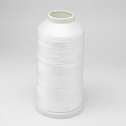 Blanc Fil de nylon, pour la fabrication de glands, blanc, 0.3mm, environ 1093.61 yards (1000m)/rouleau