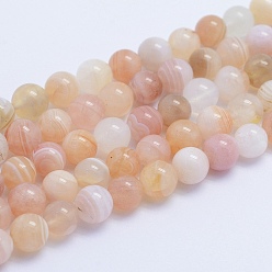Botswana Agate Natural Botswana Agate Beads Strands, Round, 4mm, Hole: 1mm, about 98pcs/strand, 15.5 inch(39.5cm)