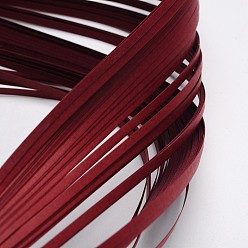 Dark Red Quilling Paper Strips, Dark Red, 390x3mm, about 120strips/bag