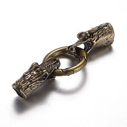 Античная Бронза Легкосплавные пружинные кольца, уплотнительные кольца, с мозг заканчивается, дракон, античная бронза, 6 датчик, 70 мм