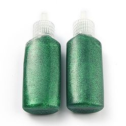 Green Glitter Glue, Friendly Odorless 3D Flash Glue Pen, for Arts and Crafts, Green, 2.9x1.8x8.95cm