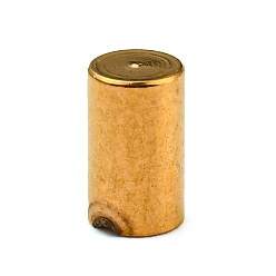 Oro 304 extremos del cable de acero inoxidable, tapas de los extremos, columna, dorado, 5x3 mm, diámetro interior: 2 mm