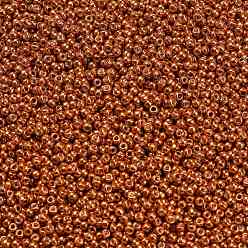 (562) Burnt Orange Metallic Cuentas de semillas redondas toho, granos de la semilla japonés, (562) naranja quemado metálico, 11/0, 2.2 mm, agujero: 0.8 mm, Sobre 5555 unidades / 50 g