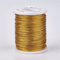 Goldenrod Metallic Thread, Goldenrod, 1mm, about 10.93 yards(10m)/roll, 10roll/bag