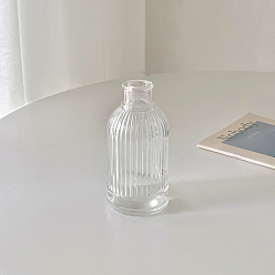 Прозрачный Мини стеклянная ваза, аксессуары для кукольного домика с микро-ландшафтом, притворяясь опорными украшениями, прозрачные, 65x130 мм