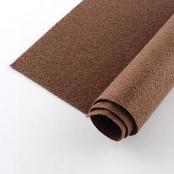 Camel Non Woven Fabric Embroidery Needle Felt for DIY Crafts, Square, Camel, 298~300x298~300x1mm, about 50pcs/bag