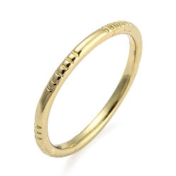 Золотой Латунные кольца для обшивки стойки, долговечный, текстурированное штабелируемое тонкое кольцо для женщин, золотые, размер США 8 1/4 (18.3 мм), 1.8 мм