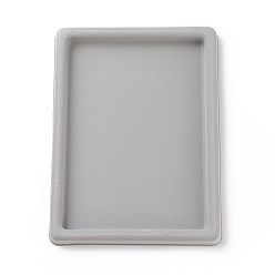 Gray Plastic Beads Tray for Necklace and Bracelets Making, Rectangle, 7.87x10.63x0.79 inch, Gray