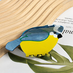 Colorful Bird Shape PVC Claw Hair Clips, DIY Hair Accessories, Colorful, 52x80x35mm